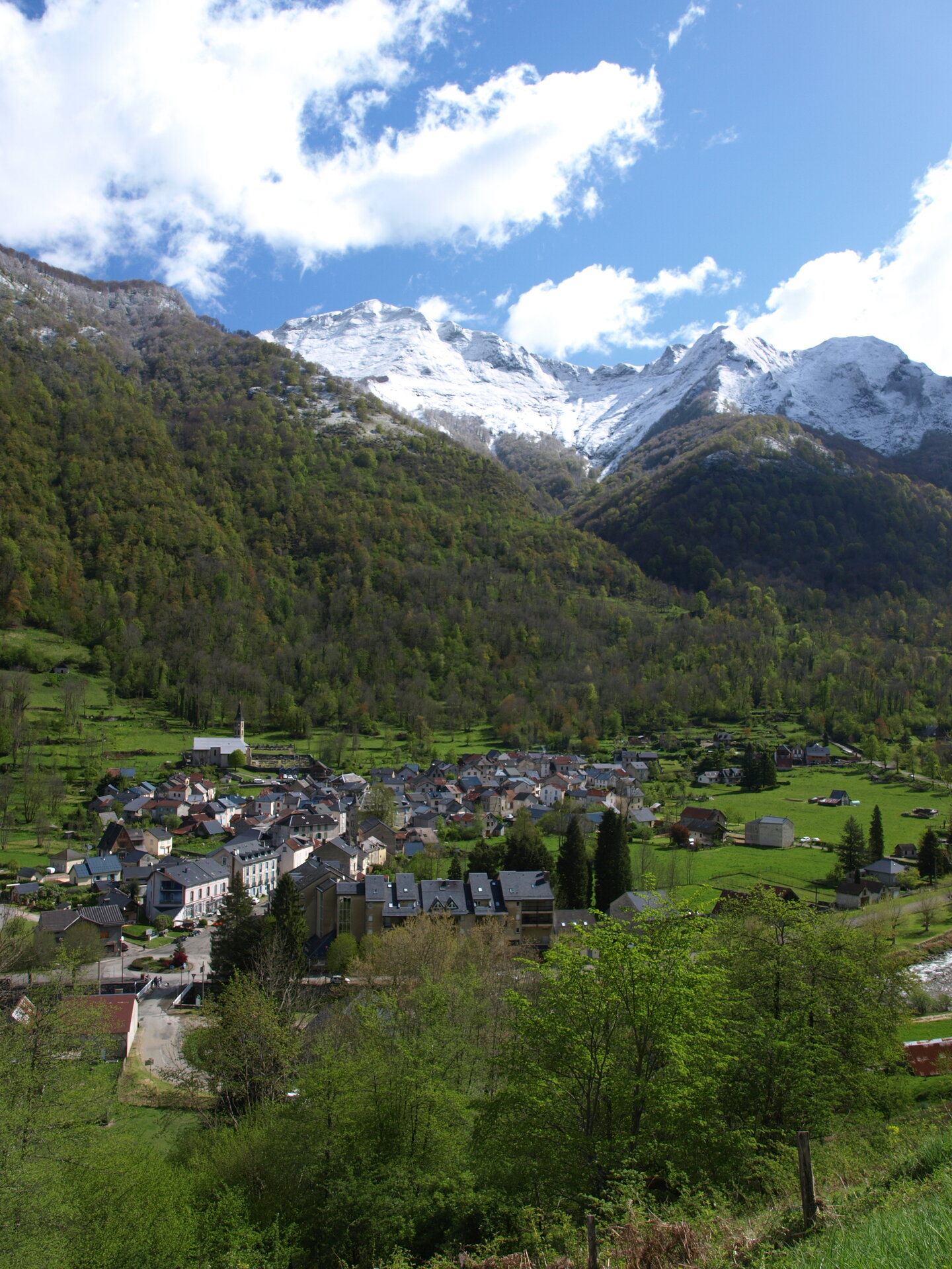 Vue vers le Col de Latrappe depuis Aulus