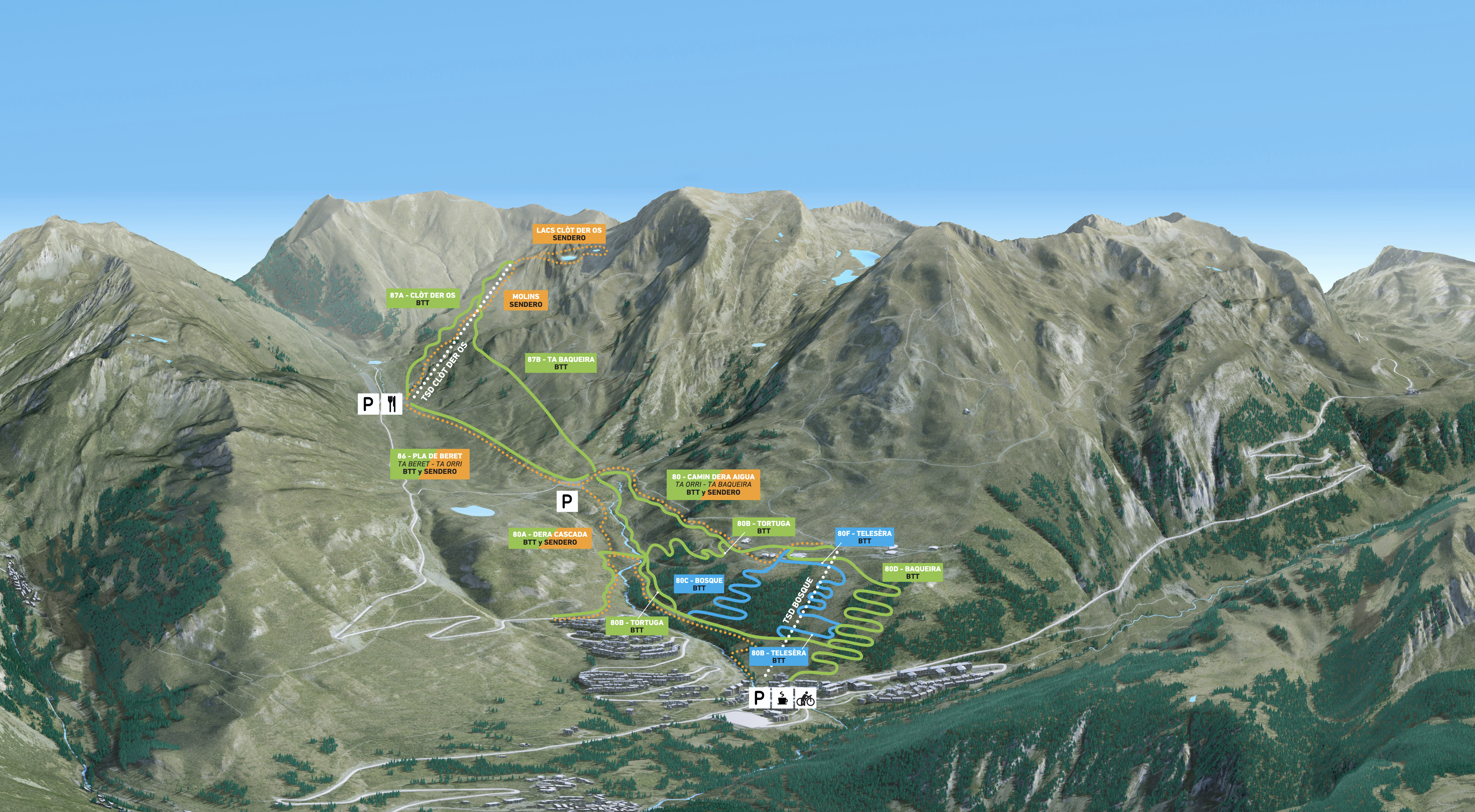 Plan été Baqueira Beret